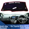 Для Toyota Wish AE10 2003-2008 Левый Правый Руль Аксессуары для Интерьера Накладка на Панель Приборов Коврик Защита от Солнца УФ Мат
