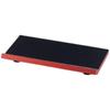 Premium Nigiri Sushi Plate DX Serving Stand Black Rimmed with Red Made In Japan J-kitchens (A) 8-inch (Small) Edge, Shatter-Resistant,