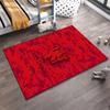 Red Devil Design Rug Non-slip rug suitable for living room and bedroom sofas