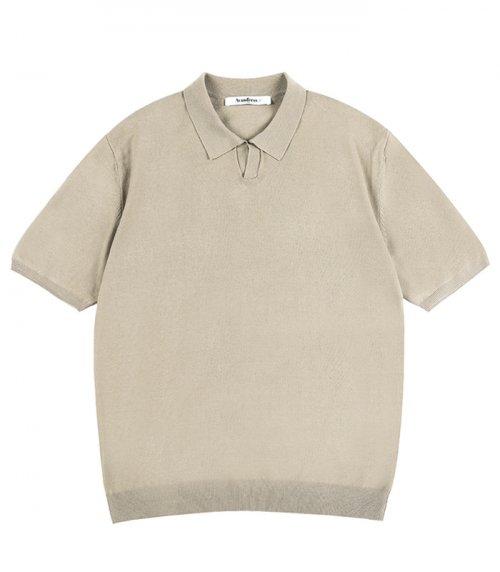 AVANDRESS Daniel Вязаный топ с открытым воротником и короткими рукавами - 9 цветов