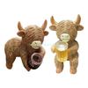 Y88C Мультяшная Высокогорная Корова Миниатюрный Кашпо-Обнимашка Подвесная Фигурка для Сада, Балконов и Патио Полимерное Украшение