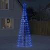 VidaXL Luminous Christmas Tree with Tips 570 LED Blue, Christmas Tree with Ground Stake, Holiday Decoration, Ornament 358107