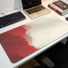 PC Минималистичный Стиль Красный XXL Удлиненный Коврик для Мыши с Прошивкой по Краю Моющийся Противоскользящий для Стабильной Работы
