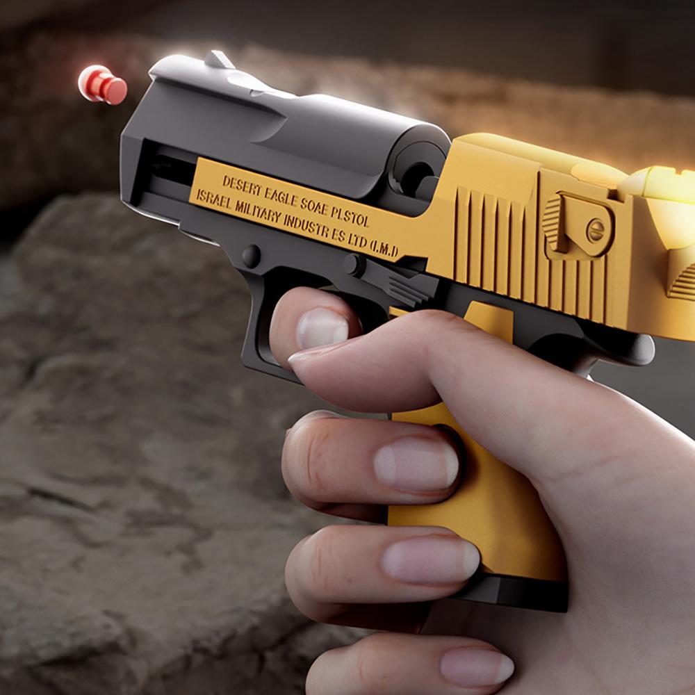 Мини-игрушечный пистолет Desert Eagle, игрушки-непоседы, пистолет с выбрасывателем гильз, игра-стрелялка для мальчиков и девочек, подарок на день рождения