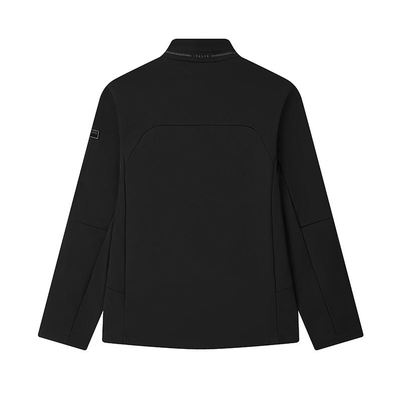 Fila Флисовая куртка со стойкой воротником Мужские куртки Черный F11M513701FBK