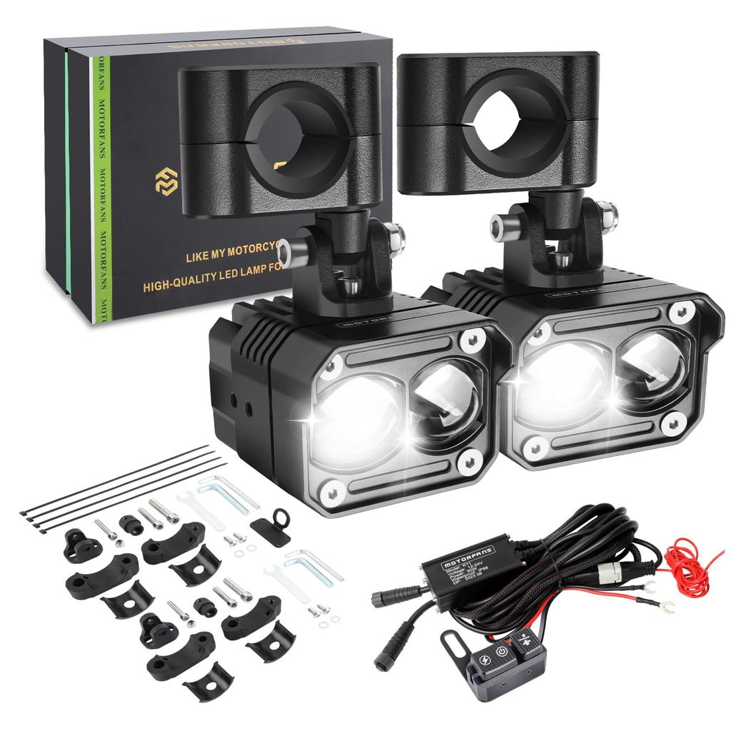 Motorcycle Dimmable Brightness LED Work Light 6 Mode Switching White 60W 26000LM LED Auxiliary Light Work Light Deck Light High Brightness Waterproof