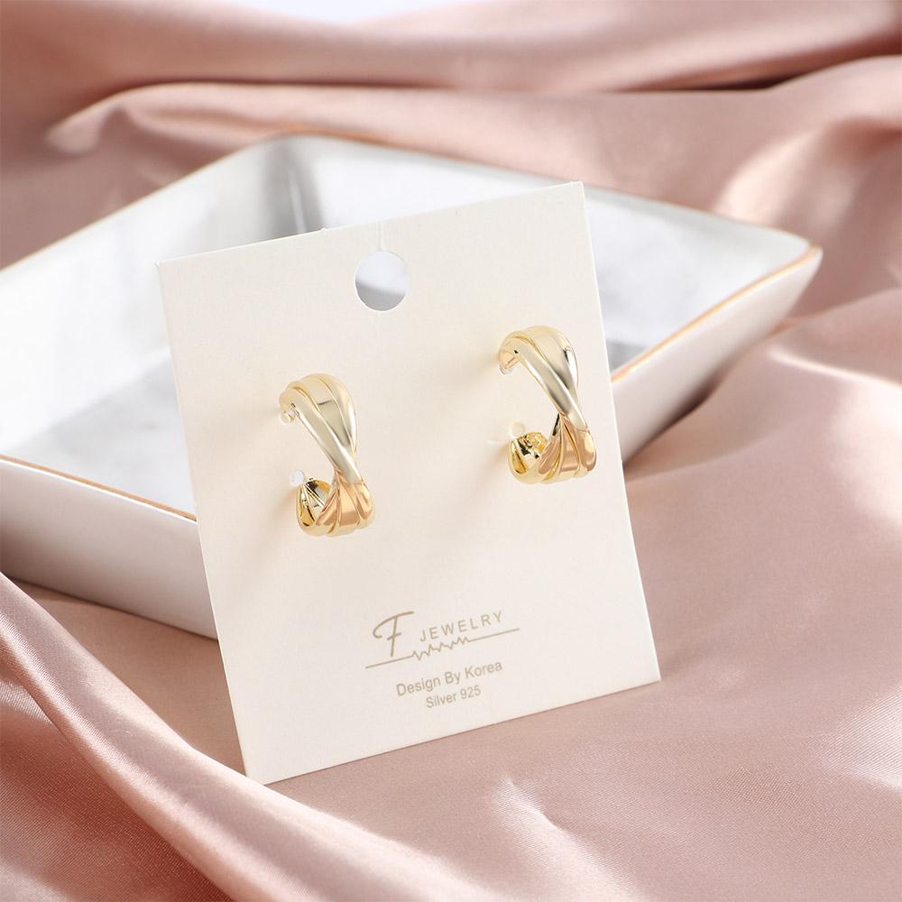 Модные круглые серьги, модные украшения, корейский стиль, женские серьги-кольца с пряжкой, серьги-кресты