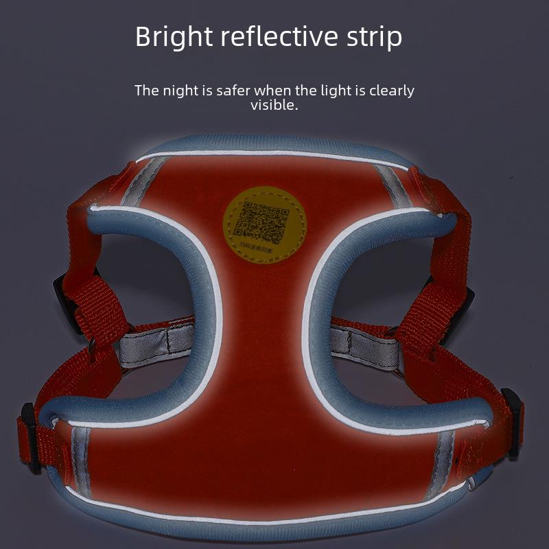 Светоотражающий комплект поводков и шлейки для собак мелких и средних пород - конструкция, препятствующая выскальзыванию