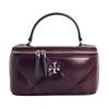 Женская сумка из коровьей кожи бордово-красная 174394-500, с двойной молнией-слайдером, регулируемым плечевым ремнем-цепочкой.
