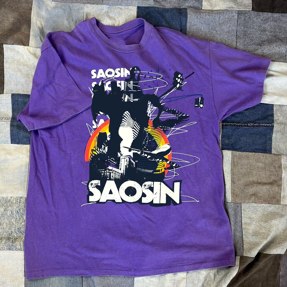 Saosin Band For Fans Cotton Purple Full Size Unisex Classic Shirt GC2150 Unisex T-Shirt