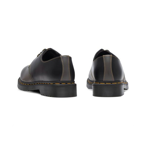 Dr. Martens 1461 Удобная повседневная обувь на плоской подошве из гладкой кожи Мужская обувь Серая Черная 27540003