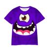 Новая летняя милая футболка с принтом «Корпорация монстров», повседневная, с 3D-печатью, детские топы для девочек и мальчиков, косплей, с круглым вырезом, с коротким рукавом, одежда