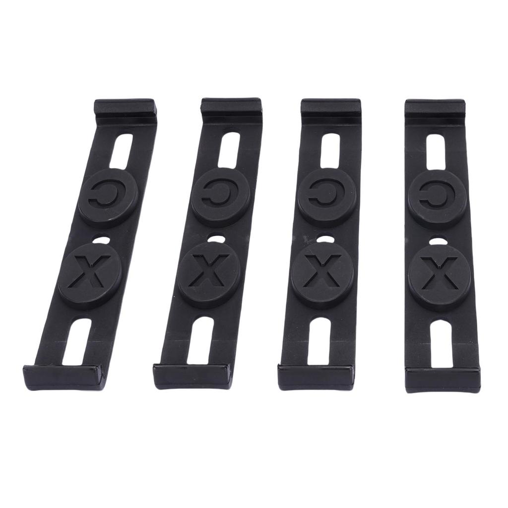 4PCS Frameless License Plate Holders Waterproofing Snap On License Plate Bracket for European Country License Plates