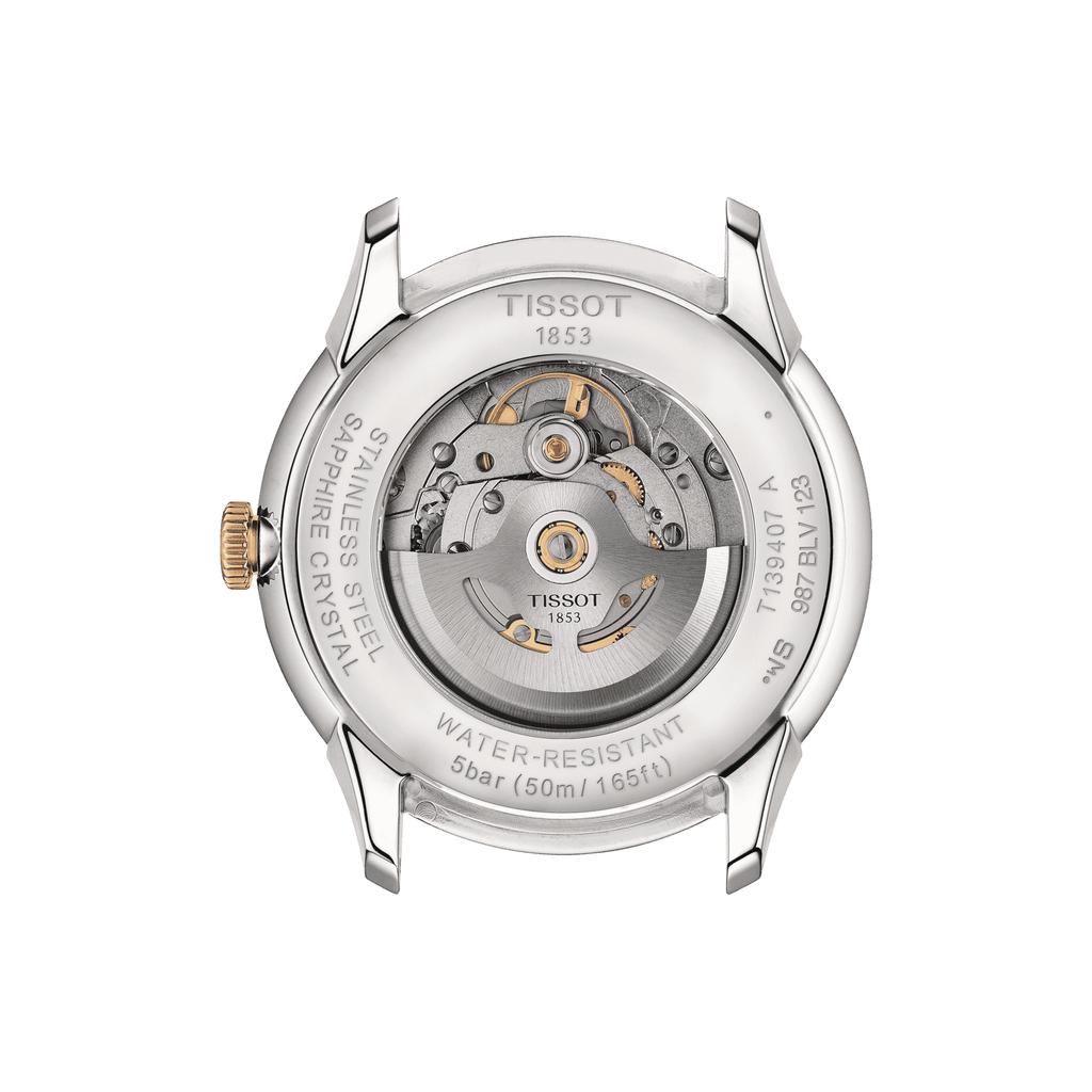Tissot Мужские модные часы из нержавеющей стали с серебристым циферблатом T139.407.22.038.00
