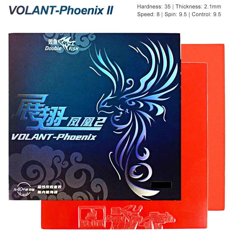 DOUBLE FISH VOLANT-Pheonix Накладка для настольного тенниса с петлей и быстрой атакой Накладка для пинг-понга с предустановленной губкой