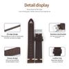 Retro Crazy Horse Leather Strap 17mm 18mm 19mm 21mm 22mm Cowhide Hand Stitching Watchband Porous Breathable Bracelet Accessories
