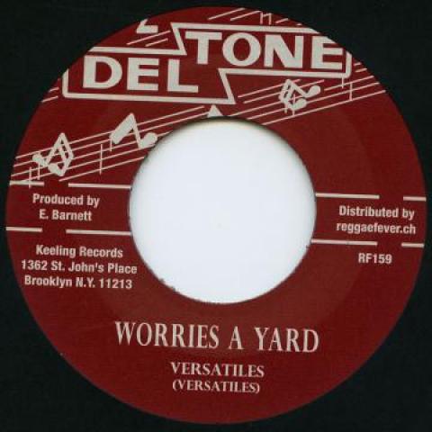 7-дюймовая пластинка VERSALITES MILTON BOOTHE Worries A Yard Yield Not To Tempt RF159 DeltoneReggae 1968 Европа Регги Ска Даб