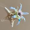 Sweet Starfish Hair Clip Korean Style Women Side Clip Simple Orchid Flower Hairpin  Daily