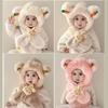 Baby Winter Hat, Toddler Winter Hat, Girls Boys Infant Winter Hat, Kids Winter Hat Scarf Earflap Hoodie Scarves Caps