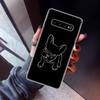 Черно-белый чехол для телефона с французским бульдогом для Samsung Galaxy S26 S25 Edge S24 S23 Ultra S22 Plus S21 S20 FE Мягкая задняя крышка из ТПУ Fund