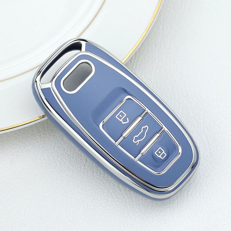 Автомобильный чехол-брелок держатель Мягкий ТПУ чехол для ключа с дистанционным управлением автомобиля Для A4 A5 A6 A7 A8 Q8 Q5 S6 S7 S5 S4 RS6 RS7 TT Аксессуары
