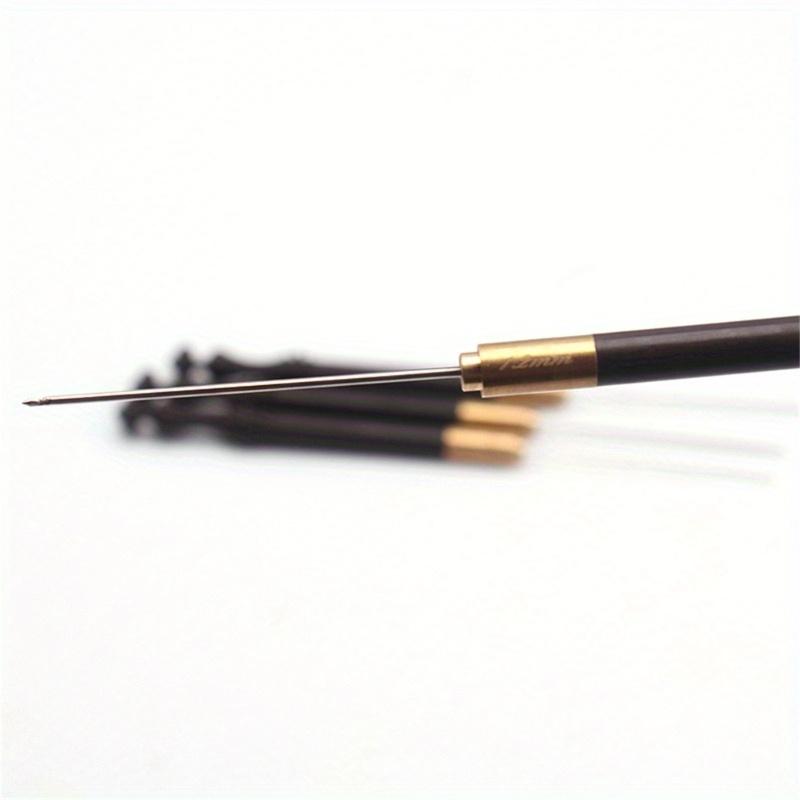 Embroidery Crochet Hooks Needle Wooden Handle Beading Hooks for Sewing Embroidery Beading 0.6mm0.8mm1.0mm1.2mm