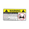 J512# Panties Warning Peek Slap Decal Anime Sticker on The Car Vinyl Decal Waterproof Decoration Car Stickers