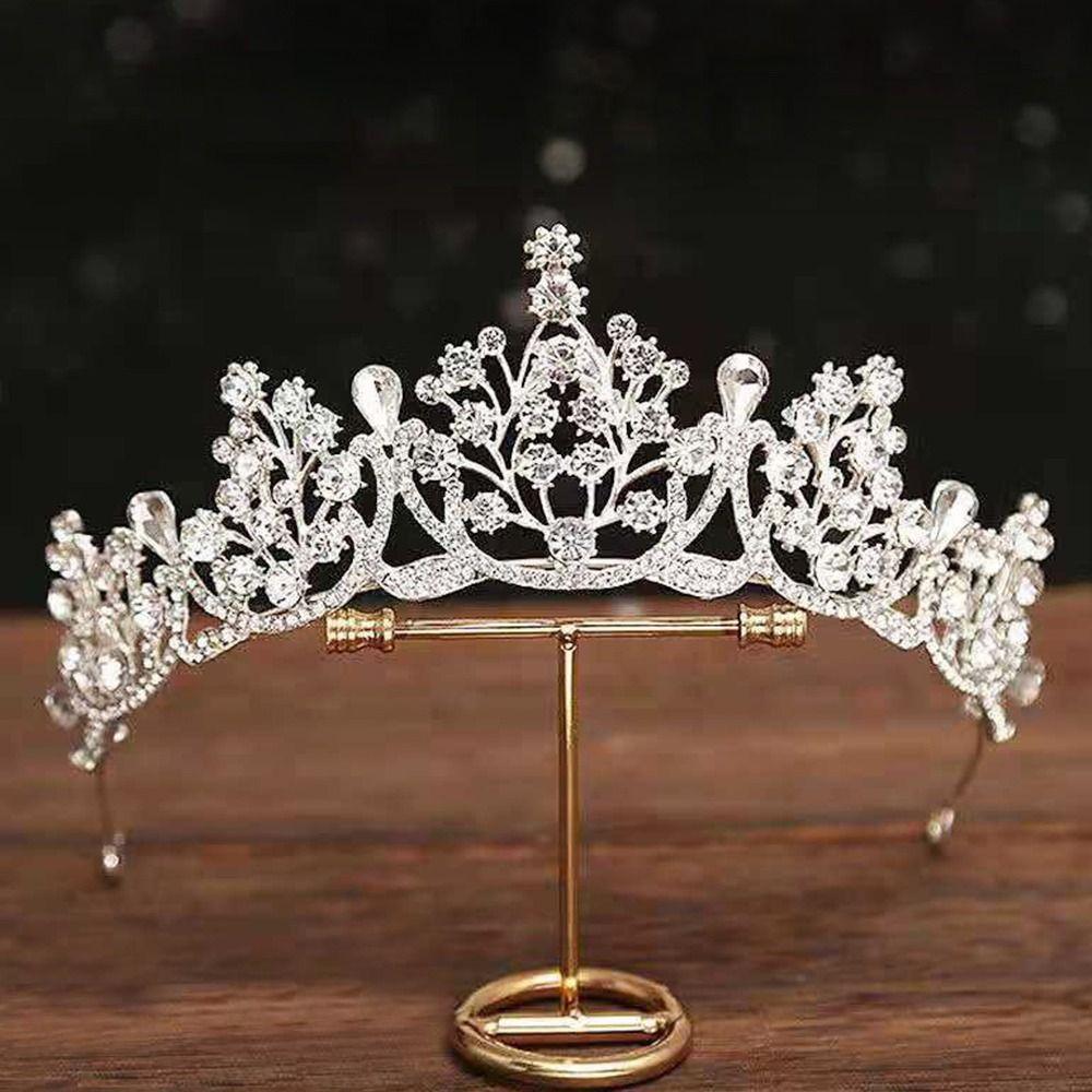 Заколка для волос с жемчугом, тиара, гребень для волос со стразами, обруч для волос, свадебные аксессуары для волос, принцесса, хрустальные тиары