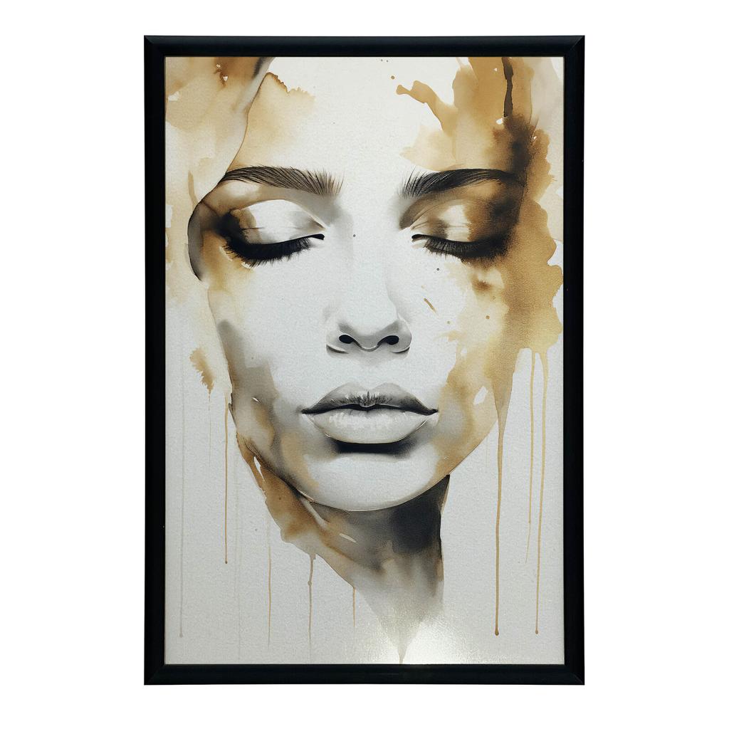 Tajemnicza Uroda Tajemnicza Uroda, 30X40 Cm, Rama Aluminiowa Złota, Papier Matowy 230 Gsm