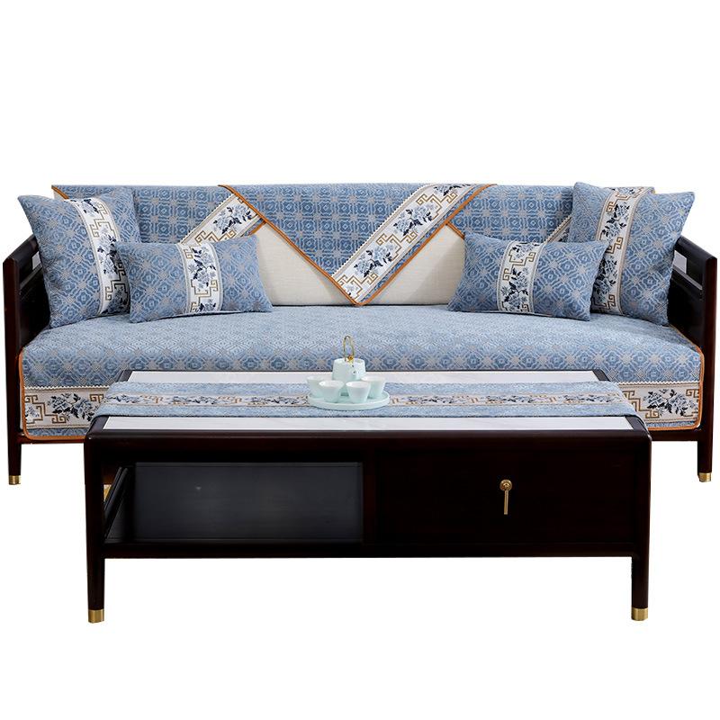 New Chinese Style Sofa Cushion Solid Wood Sofa Cover Four Seasons Universal Rosewood Cushion Non-Slip Chinese Style Cushion