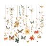 Fun-m106 Butterfly Hanging Toilet with Bathroom Bathroom Beautification Wall Sticker