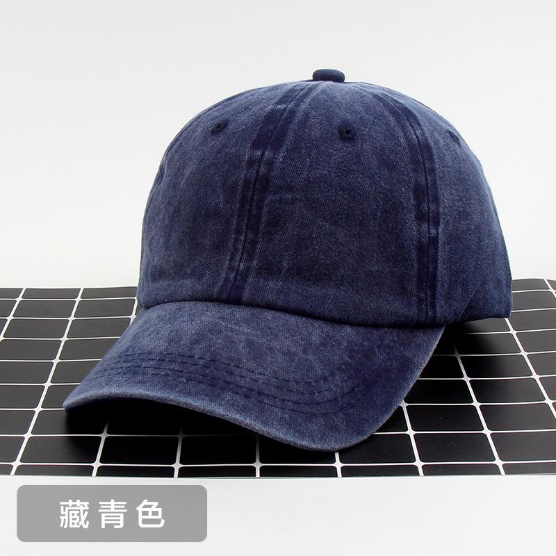 Pure Cotton Versatile Old Washed Baseball Hat Cowboy Cap Street Hipster Autumn and Winter Hat Female Printing