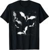 New Limited Bats Vampire Horror Spooky Art Goth Art Aesthetic T-Shirt Tops Tee