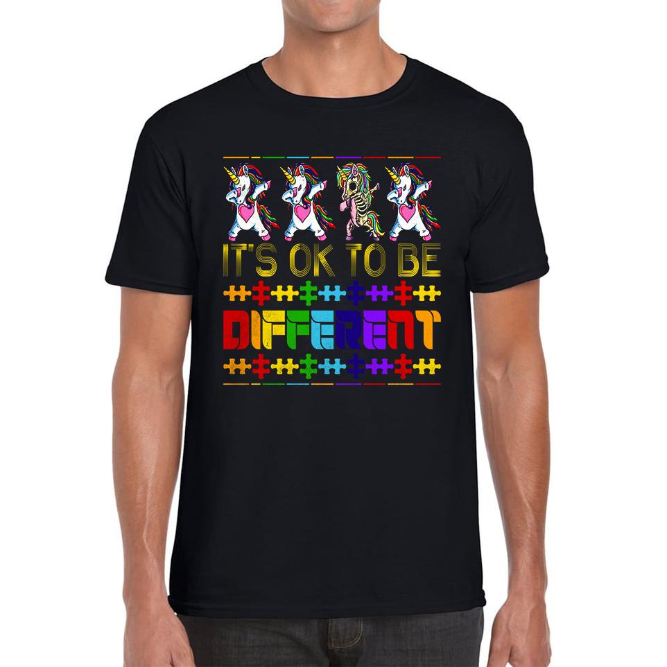 It's Ok To Be Different Autism Awareness Unisex T Shirt
