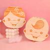 Wooden Baby Tooth Storage Box Kids Teeth Wood Box Organizer Commemorative Box Chirldren Collecting Umbilical Cord Storag