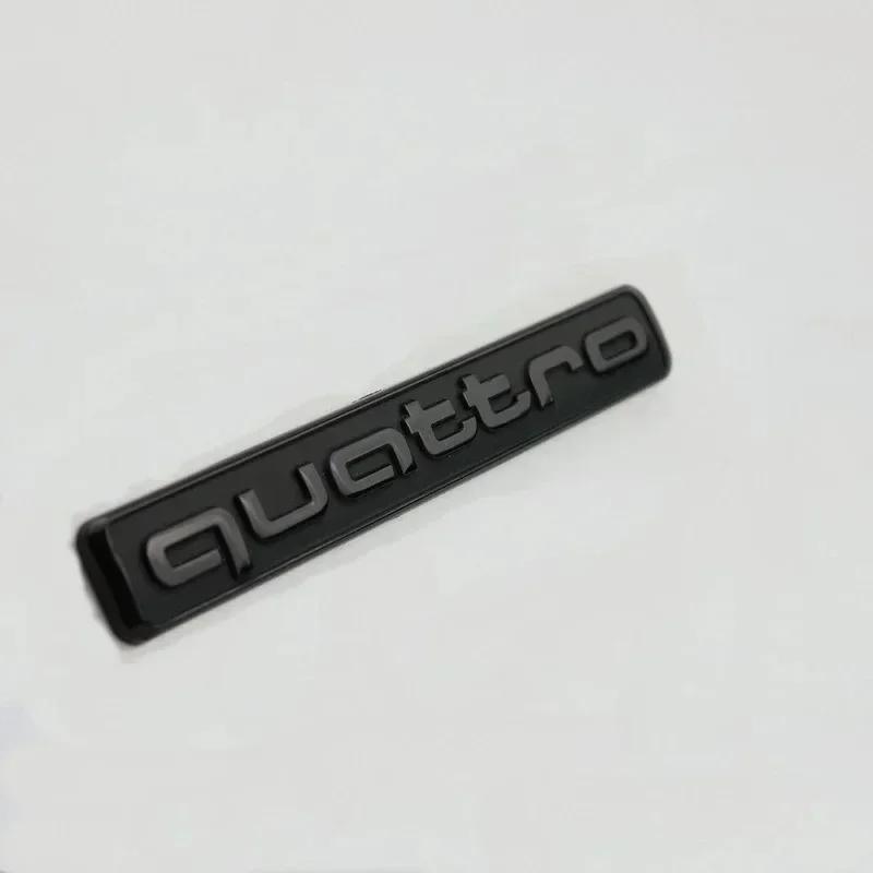 2026 Hot 1pc 3D ABS Car Styling Quattro Badge Emblem Rear Trunk Decor Sticker Decals For Audi Quattro A4 A5 Q5 A1 Q7 B6 B8 B7 B9 B5 A3 8P