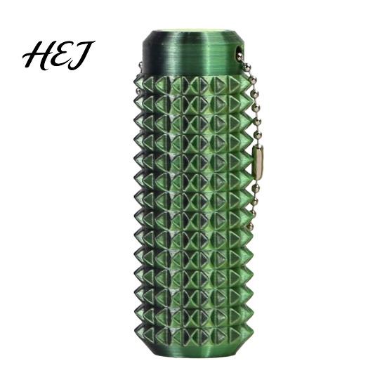Anxiety Relief Tool 3D Printed Spiky Grip Keychain, Cylindrical Sensory Fidget Roller Toy, Mini Massage Stick Pain Stimming with Bead Chain