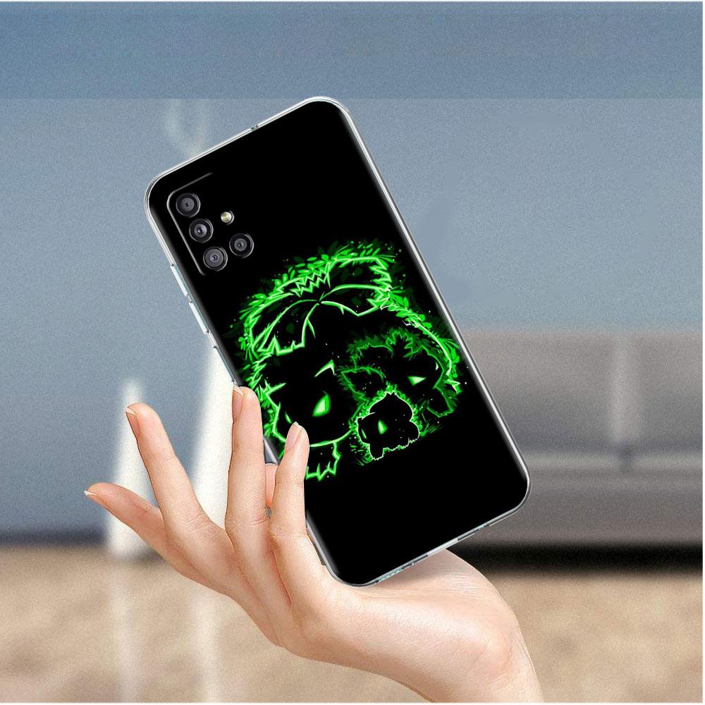 Прозрачный чехол для Samsung Galaxy A52 A12 A51 A32 A21s A71 A32 A22 50 A70 A31 A72 5G Чехол для телефона Аниме Покемон Япония