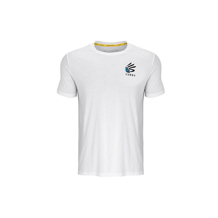 Under Armour Breathable Casual Round Neck Sports T-Shirt Men Tops White 1369441-100