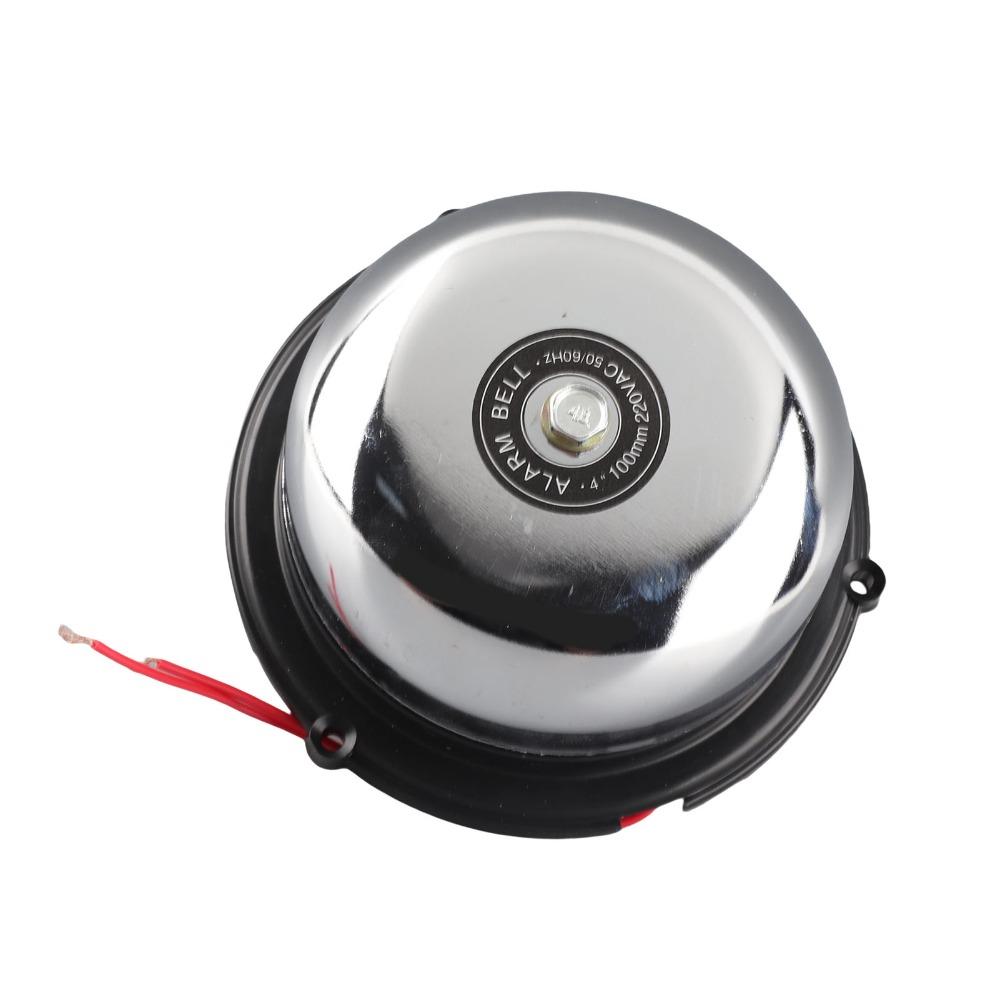 Stainless Steel Fire Alarm Gong 4 Inch Electric Ring Electric Bell Home