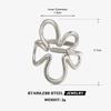 Silver Color Stainless Steel Rings for Women Men Vintage Heart Shaped Leaf Wings Flower Open Rings Waterproof Jewelry Wholesale