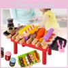 Красочный набор игрушечной еды для барбекю для творческой кухонной игры