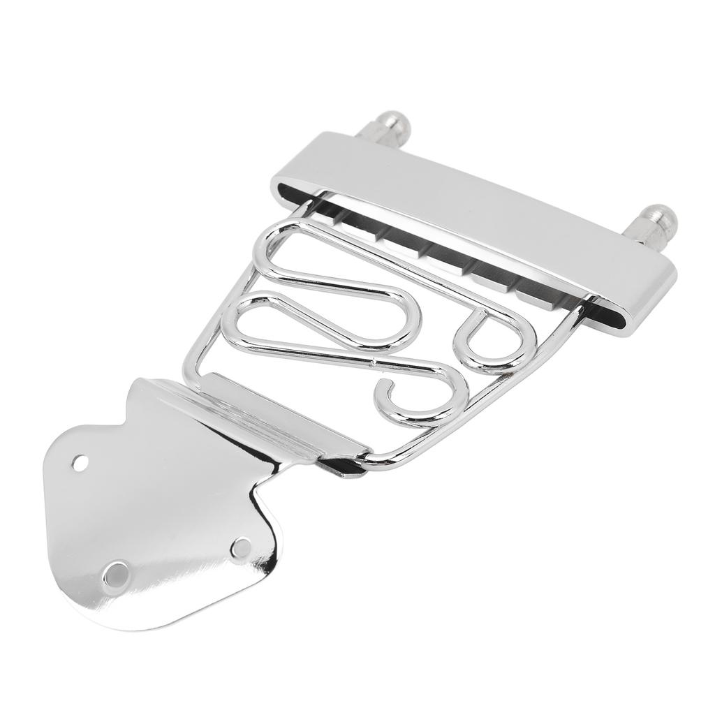 6 String Guitar Trapeze Tailpiece Metal Height Adjustable Guitar Trapeze Bridge Tailpiece for Replacement