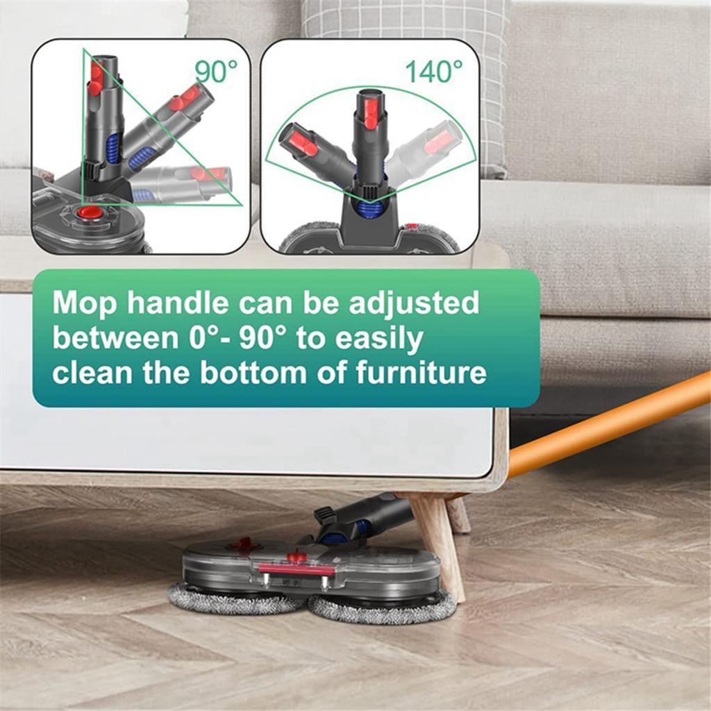 Комплект насадок для электрической швабры для пылесоса Dyson V10 Slim/V12 Detect Slim, часть насадки для швабры с тряпкой для резервуара с водой