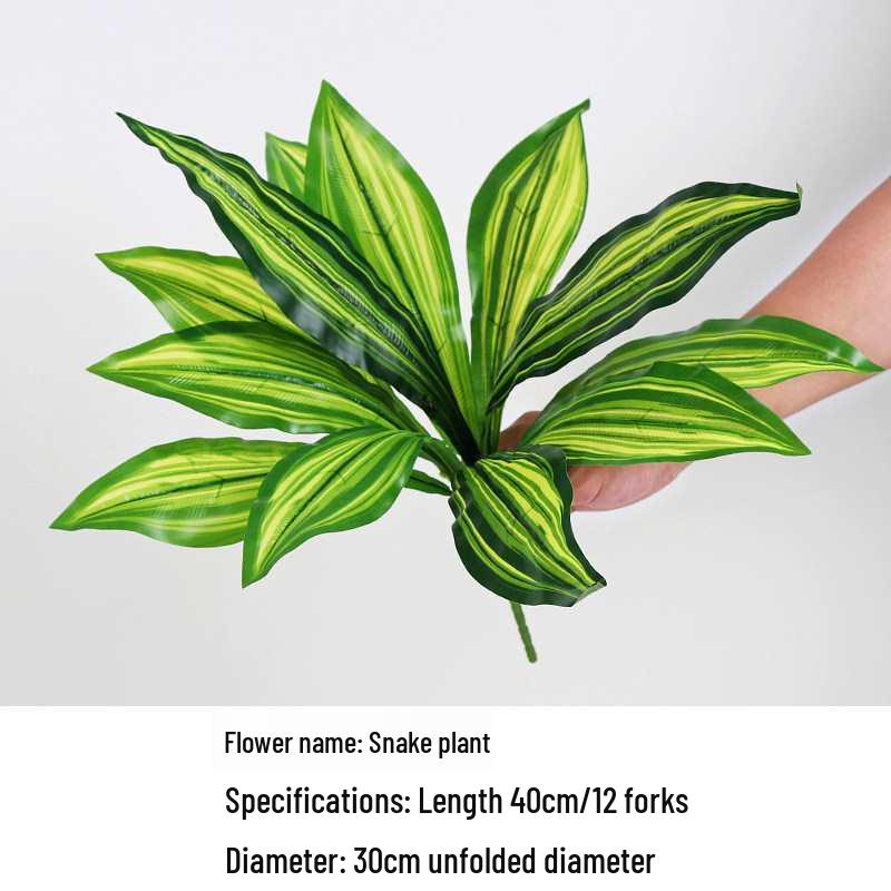 Green Plant Flower Box: Artificial Single Stem Display & Grass Partition for Office or Restaurant Decor