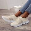 Casual Lace Up Flats Mesh Breathable Soft Sole Sneakers Women Lightweight Non-Slip Running Walking Shoes Woman Spring Shoes