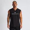 Gym T-shirt Men's Cotton V-neck Fitness Workout Tight Sleeveless T-shirt Men's Bodybuilding Sports T-shirt Top Summer Clothing