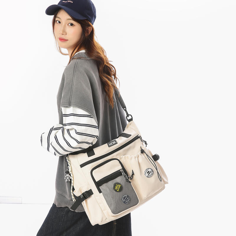 Студенческая сумка-тоут большой вместимости, унисекс, на плечо