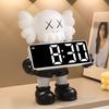 Sesame Street Violent Bear Kavas Watch Ornaments Home Bedroom Electronic Alarm Clock Desktop Digital Clock Decoration