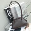 A Genuine Leather Single-shoulder Underarm Bag Vegetable-tanned Cowhide Hand-held Bowling Bag, and A High-end Women's Bag